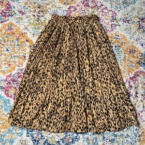 handmade leopard 🐆 printed maxi skirt